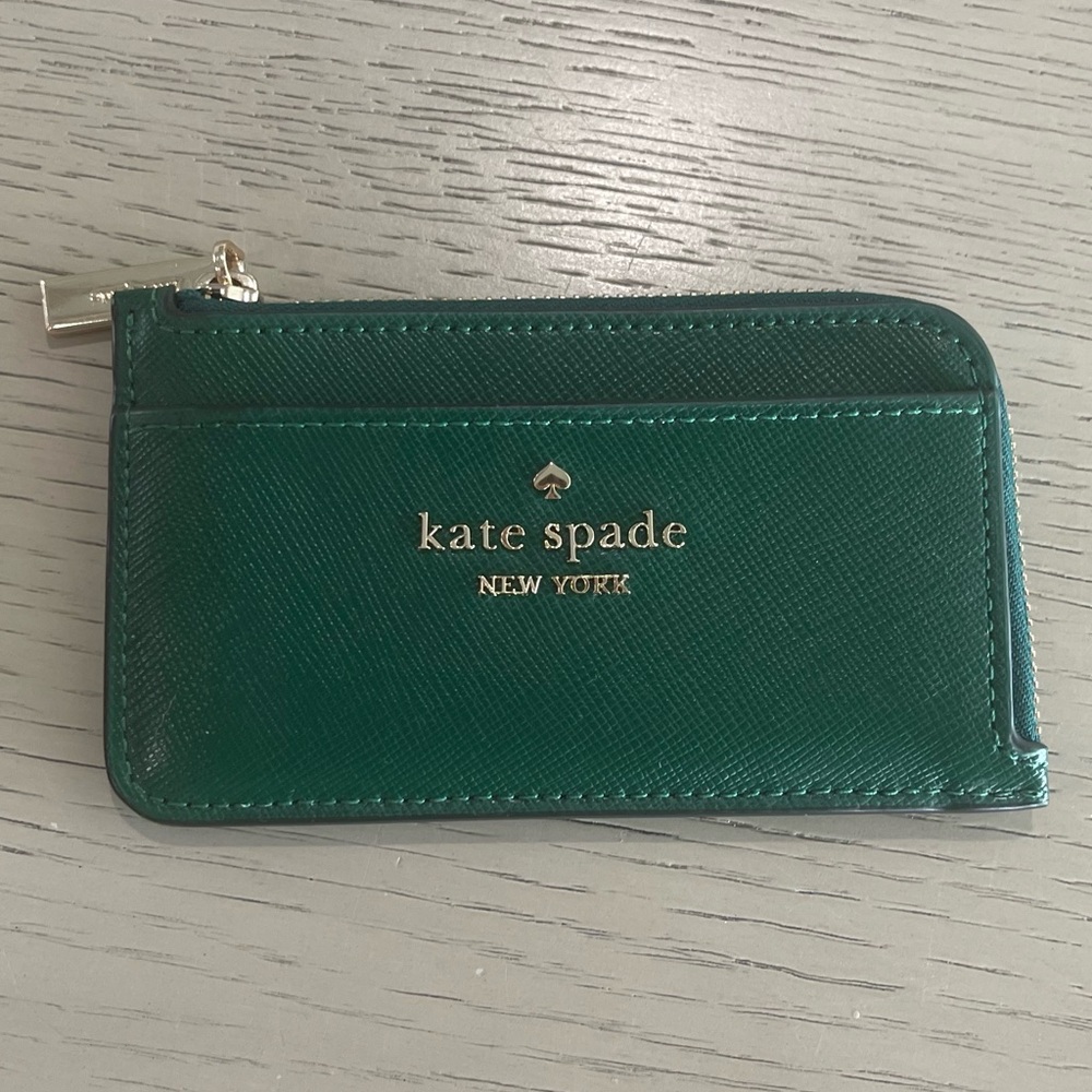 Kate Spade top zip card holder